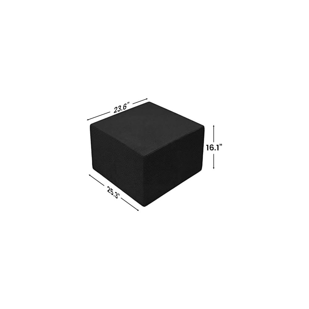 25.86" Boneless Sofa Module Compatible with Cloud Series Oversized Sectionals, No-Armrest Design for Modern Living Rooms & Bedroom
