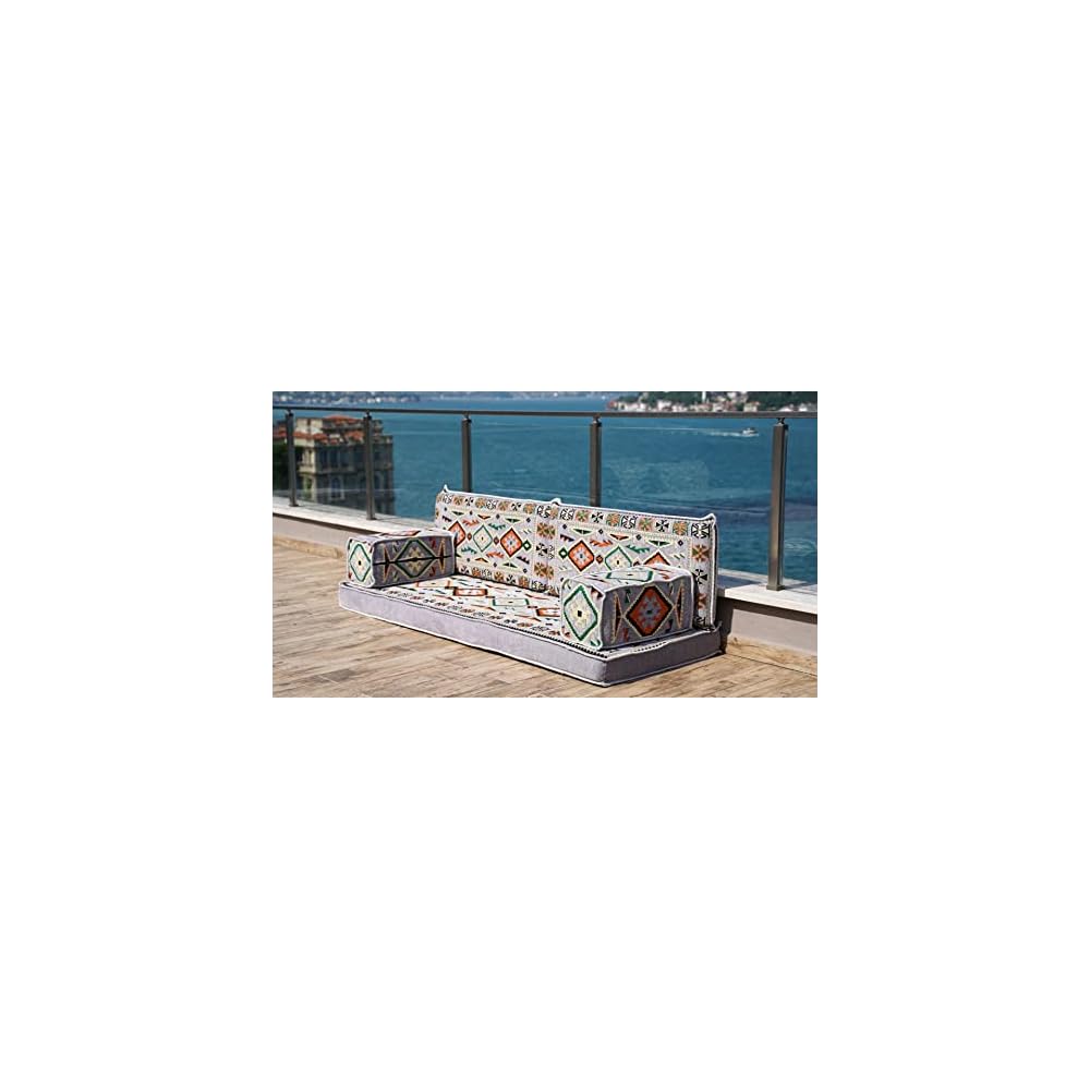 Loveseat Floor Cushions, Custom Floor Sofas, Arabic Majlis, Reading Nook, Single Sofa, Turkish Sofa, Sectional Sofa, Entryway Sofa (Gray)