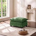 Ottoman for Modular Sectional Cloud Sofa Couch, Green