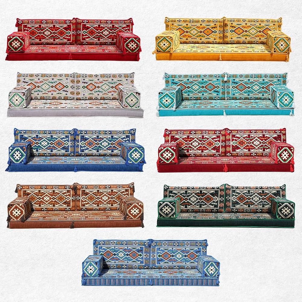 Loveseat Floor Cushions, Custom Floor Sofas, Arabic Majlis, Reading Nook, Single Sofa, Turkish Sofa, Sectional Sofa, Entryway Sofa (Gray)